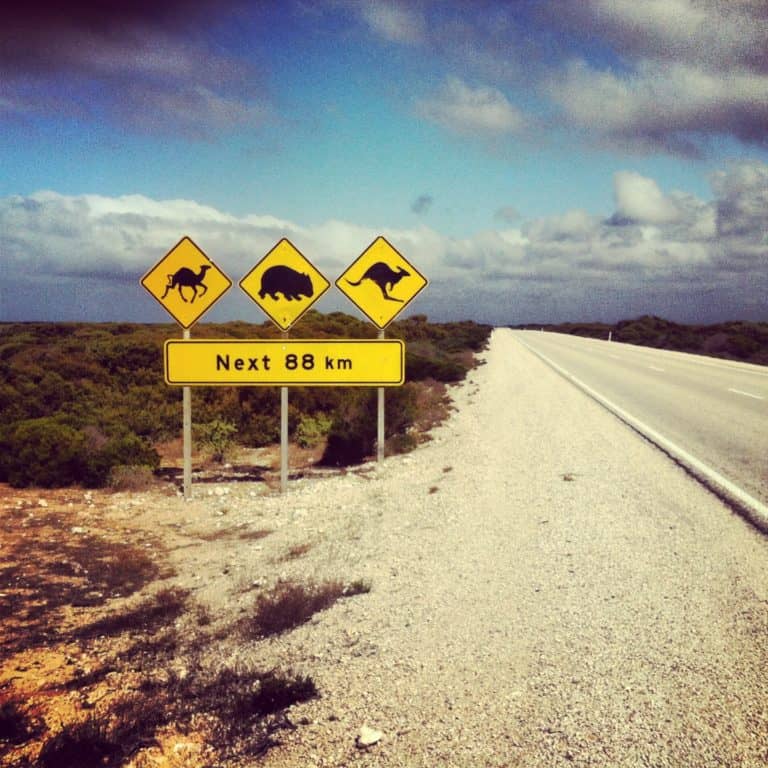image by Gadventure of Australian road signs.