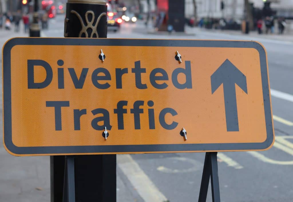 image of roadworks sign by frederick-tubiermont