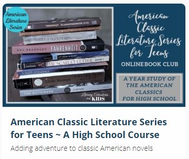 image of online course American Classic Literature Study for Teens availabee at www.captivatingcompass.com