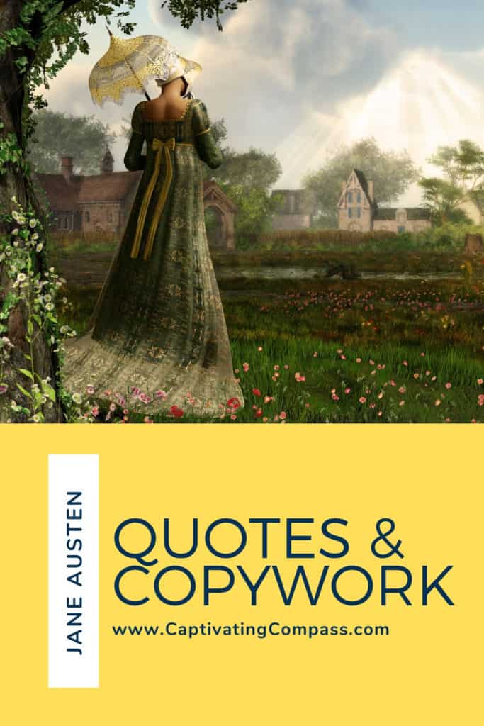 image of Jane Austen's Quotes & Copywork free download at www.captivatingcompass.com