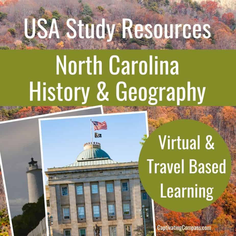 image of North Carolina State Study pack available at www.CaptivatingCompass.com