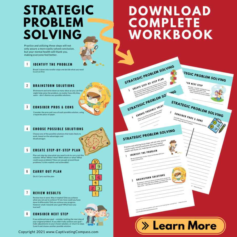 collage image of strategic problem solving workbook from www.captivatingcompass.com