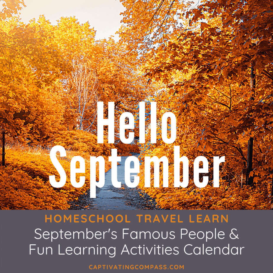 Hello September Calendar Of Famous People Fun Learning