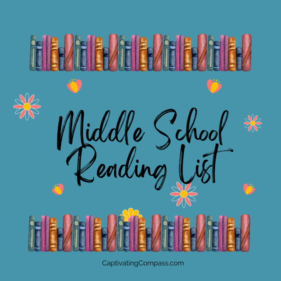 collage image of 8th-grade reading list. A comprehensive 8th-grade reading list of the most intriguing and inspiring literature books for middle schoolers!