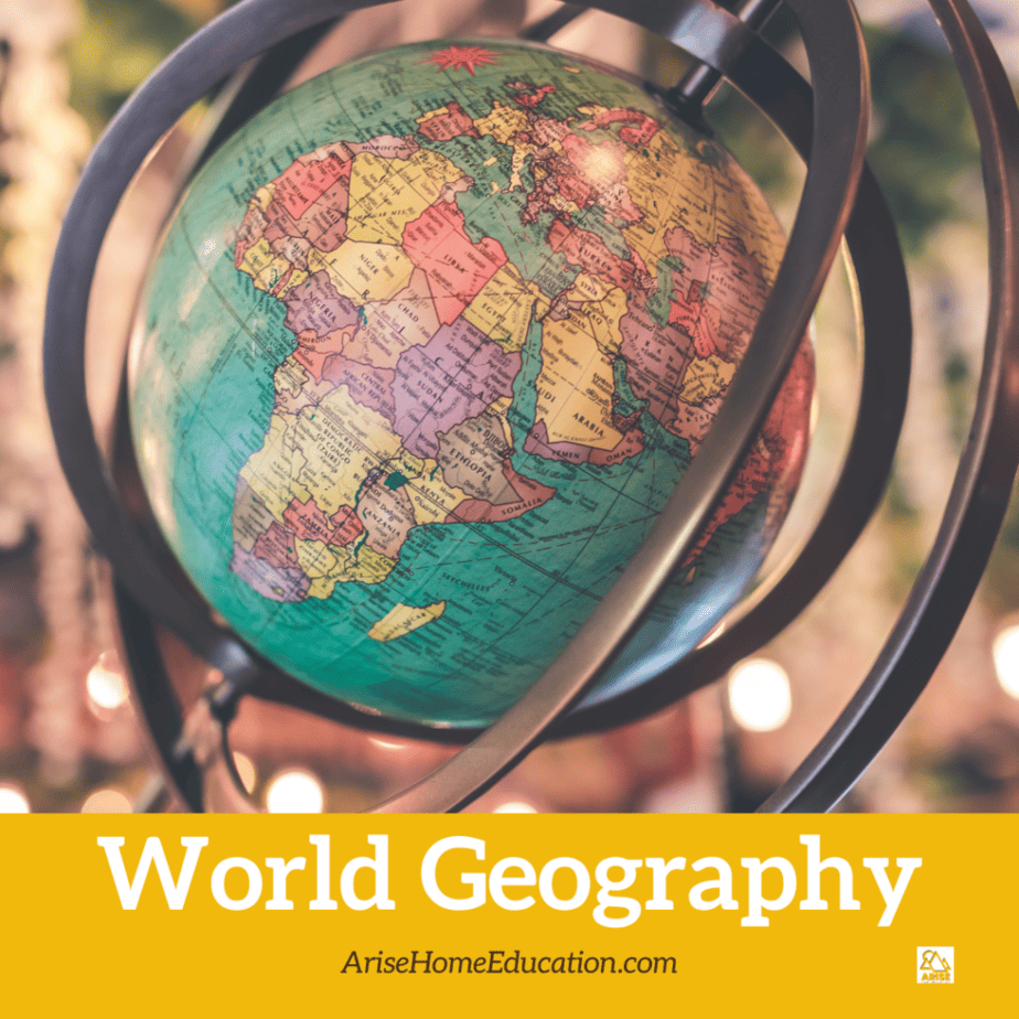 image of World Geography, one of the many online courses available at CaptivatingCompass.com